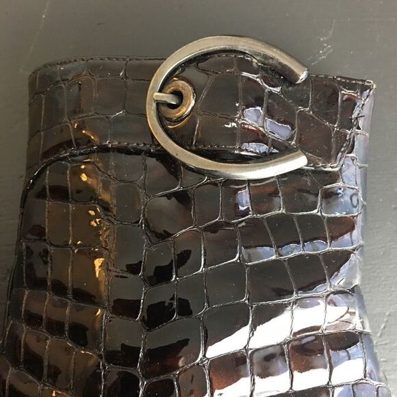 #300 STUART WEITZMAN CROC PRINT BOOTIES - Picture 4 of 8